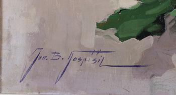 JAN BOHUMIL POSPISIL, olja på duk, signerad.