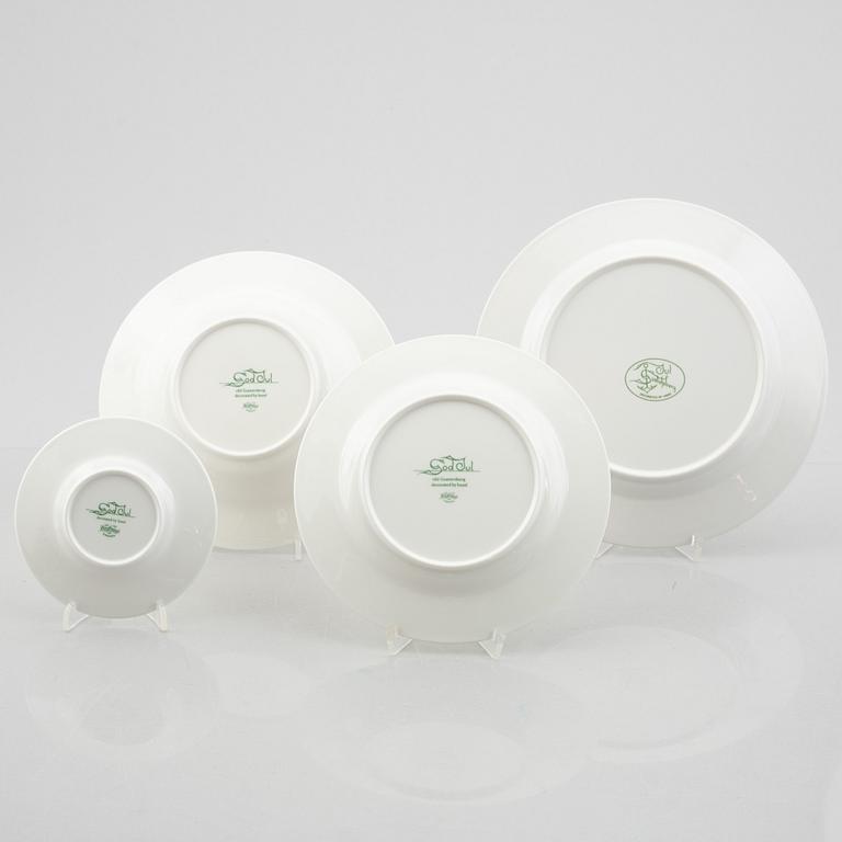 Julservis, 62 delar, porslin, "God Jul", Rörstrand/old Gustavsberg.