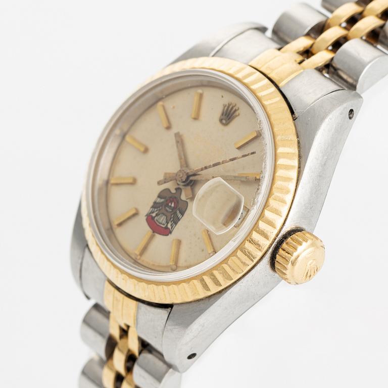 Rolex, Oyster Perpetual, Datejust, "United Arab Emirates Emblem" armbandsur, 26 mm.