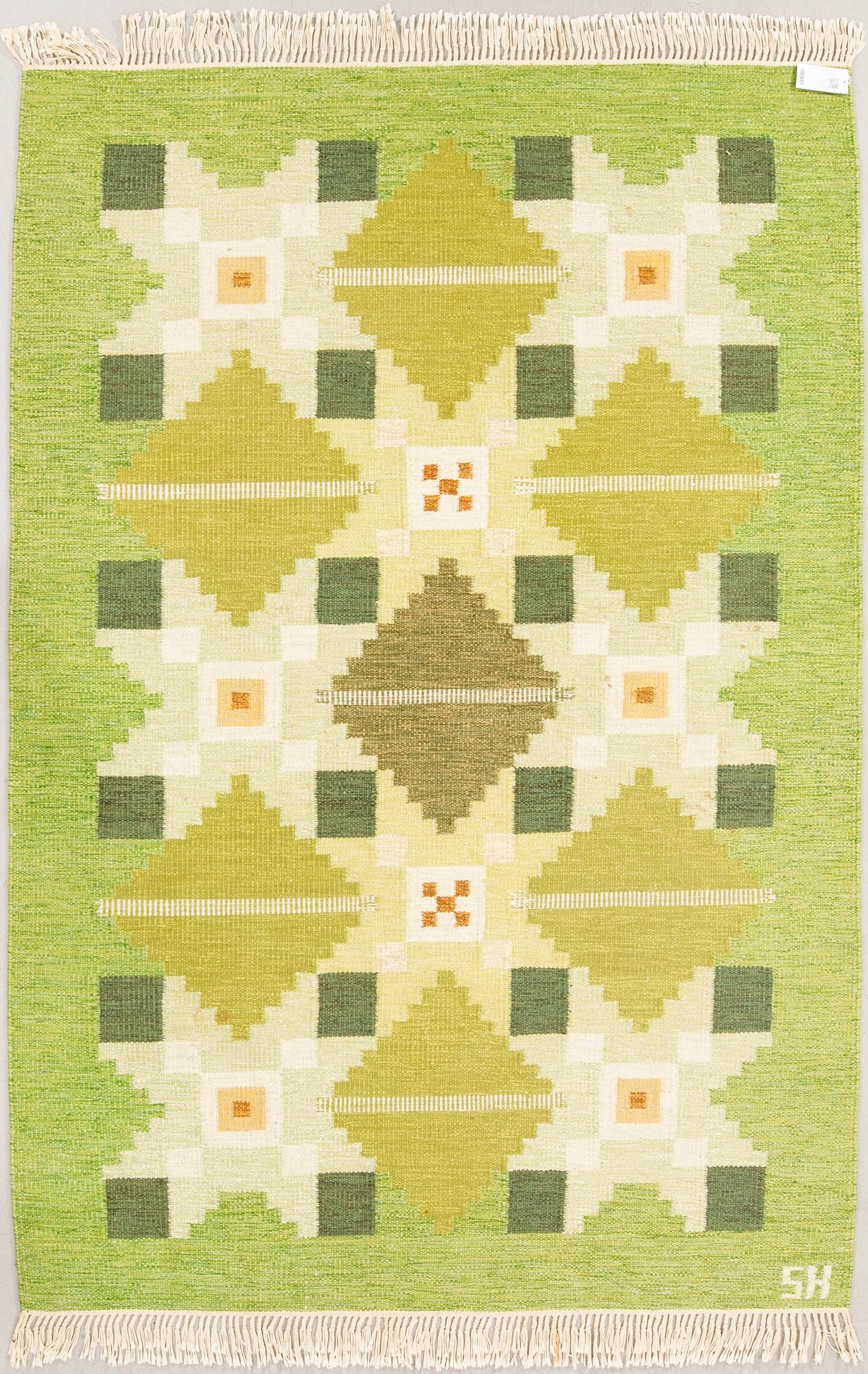 Matta, rölakan, signerad SH, ca 240x169 cm.