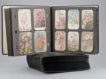 VYKORTSALBUM MED VYKORT, 1900-talets första hälft.