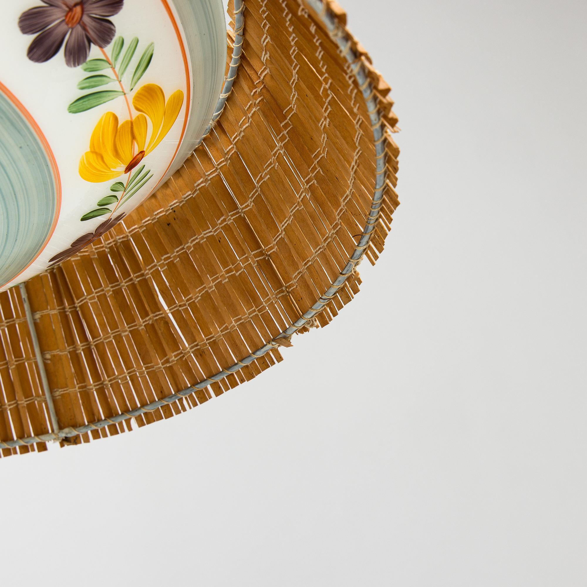 Paavo Tynell, A 1940s pendant ceiling light  for Taito and Kauklahden Lasitehdas.