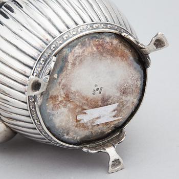 A Swedish Empire Silver Coffee Pot, mark of AF Hellman, Uppsala 1831.