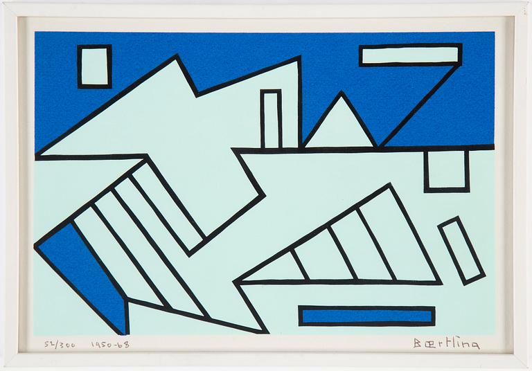 OLLE BAERTLING, silk screen 1950-68,  signed 52/300.