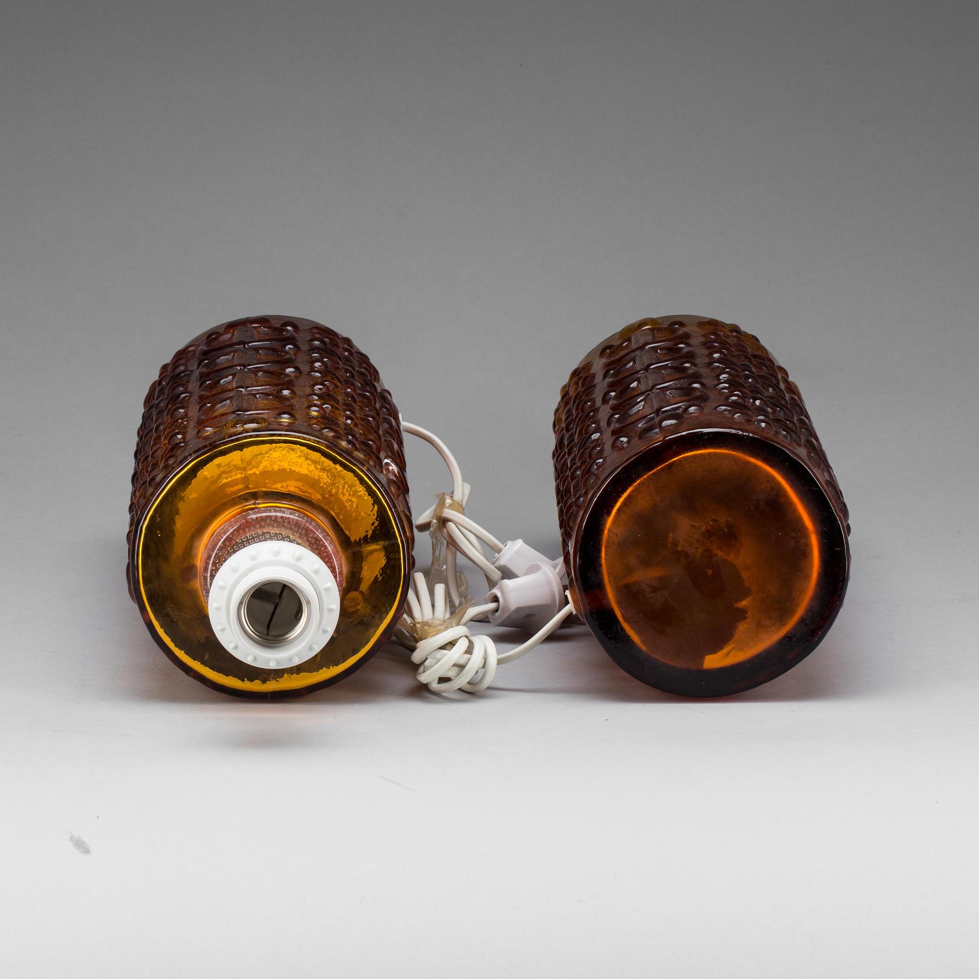 BORDSLAMPOR, ett par. 1960-tal.