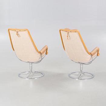 A pair of "Jetson" chairs, designed by Bruno Mathsson, Dux, 20th cenutry.