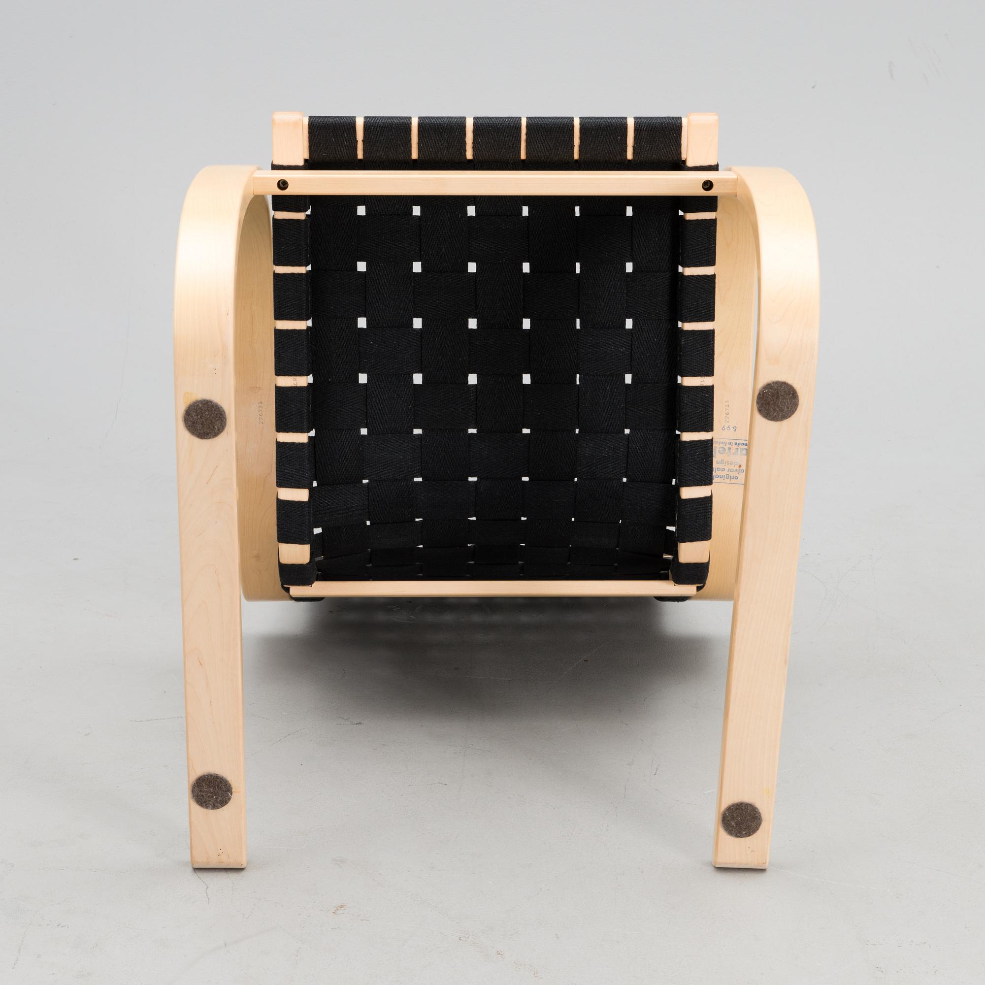 A late 20th century armchair model 406 for Artek, Finland.
