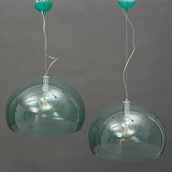 Ferruccio Laviani, ceiling lamps, 2 pcs, "Fl/y", Kartell.