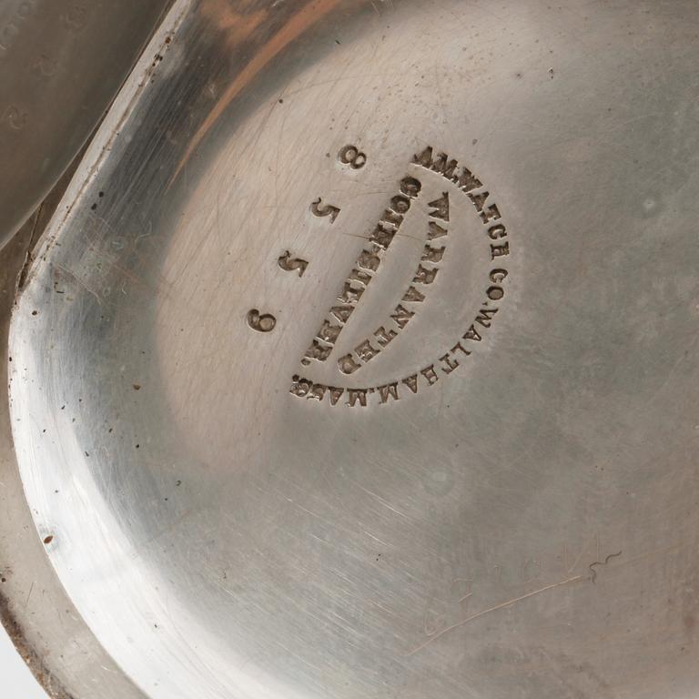 FICKUR, silver samt coin silver, Stewart Dawson & Co, Liverpool och Elgin Natl Watch Co, USA, 1800-talets andra hälft.