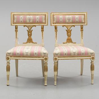 STOLAR, ett par. Sengustavianska, omkring 1800.