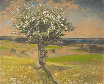 Carl Kayser-Eichberg, Landskap med blommande träd.
