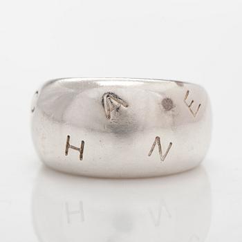 Chanel, ring, sterlingsilver. Franska stämplar.
