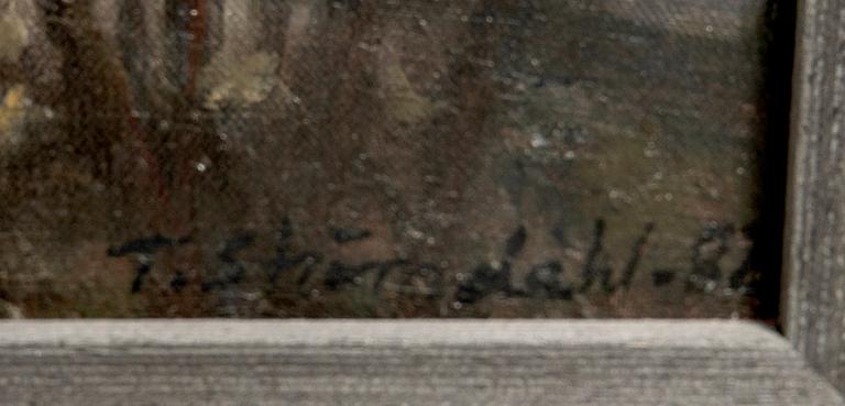 Thomas Strömdahl, follower of, "High-pitched lines under the crow sky," 1982.