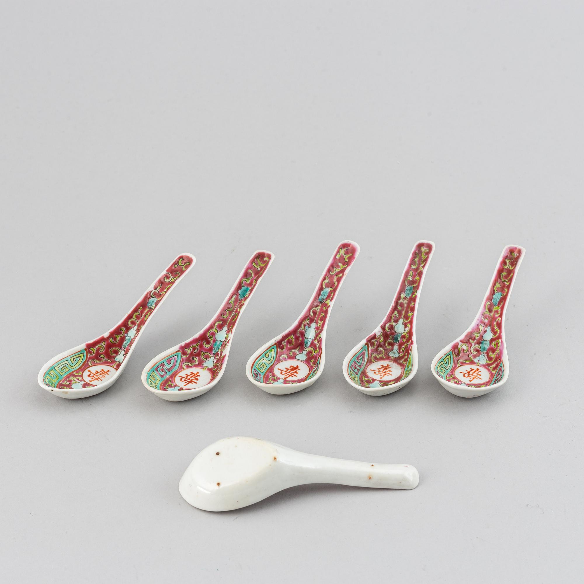 SKEDAR, 20 stycken, porslin. Kina, 1900-tal.