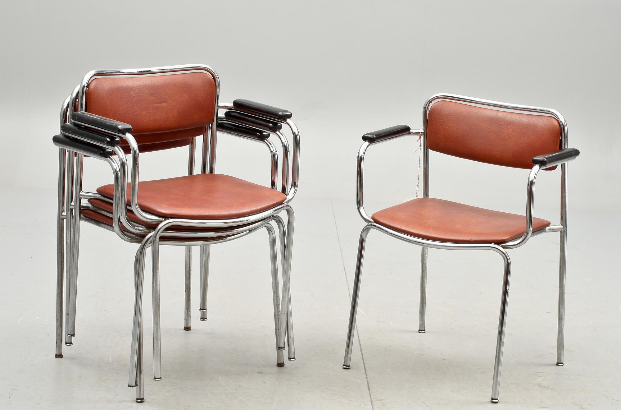 KARMSTOLAR, 4 st, 1950-tal.