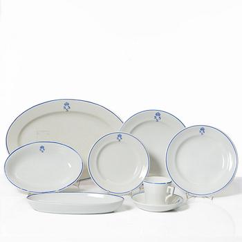 A 45-piece porcelain dinner service, 'Kungliga Svenska Segelsällskapet', made for Nordiska Kompaniet, Rörstrand.