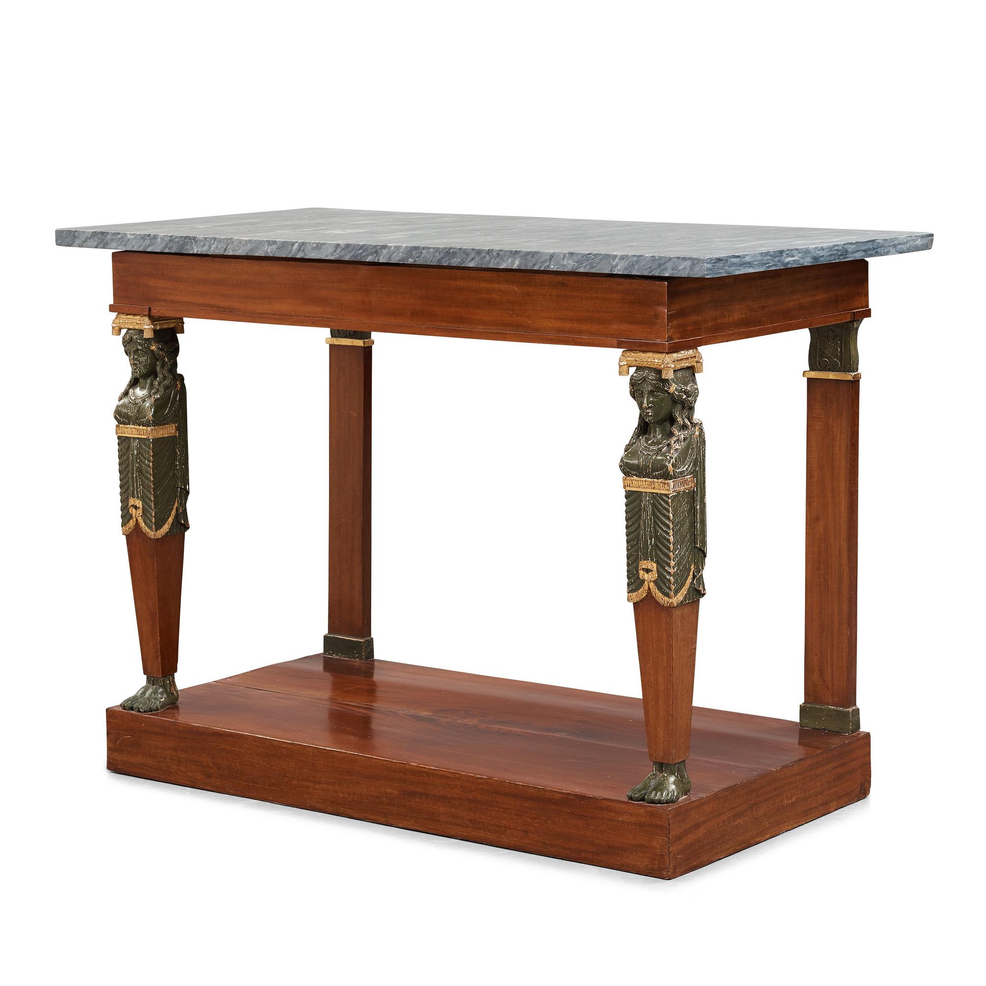 KONSOLBORD, Stockholmsarbete omkring år 1800, Sengustavianskt.
