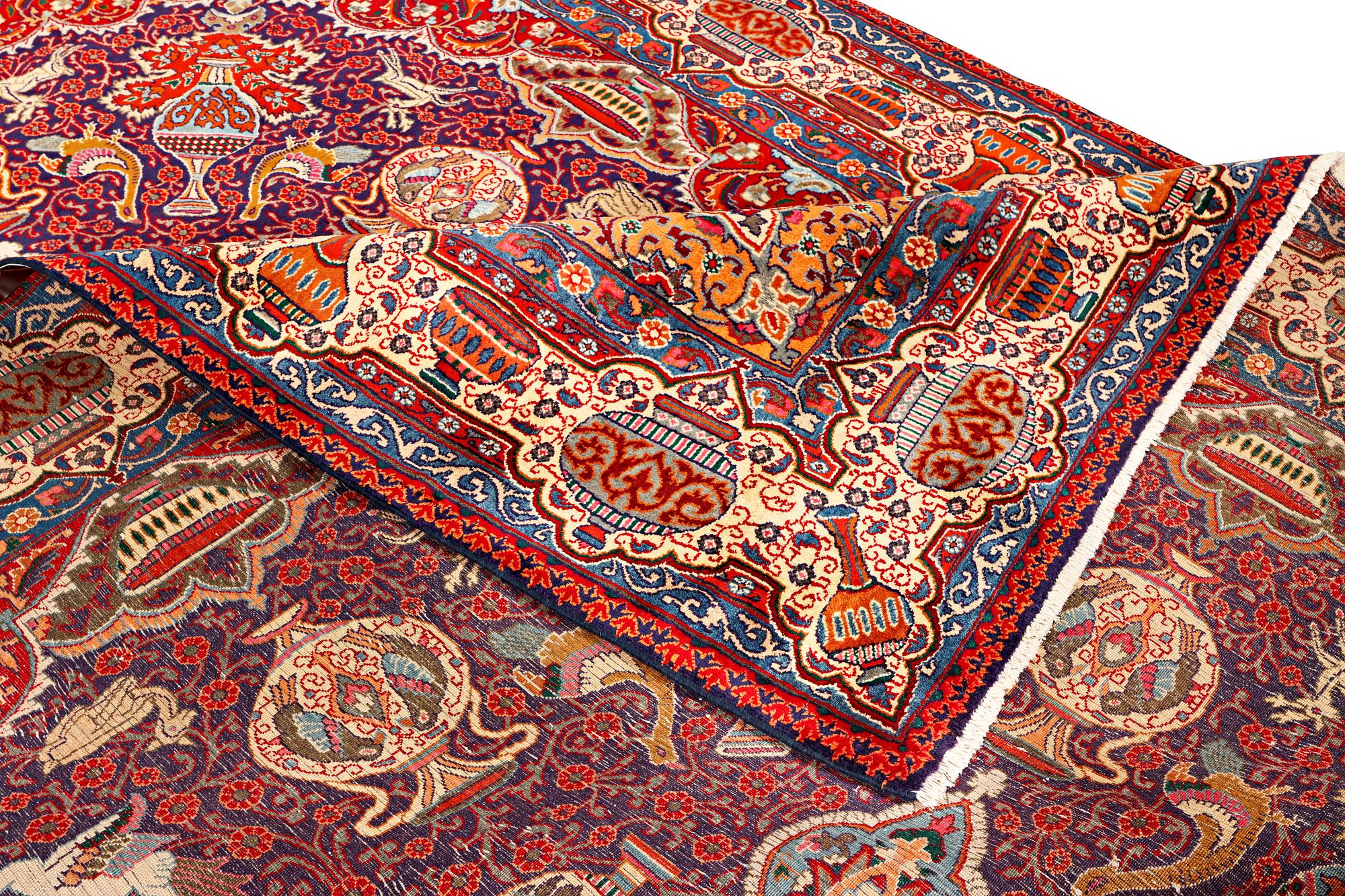 A Kashmar carpet, c. 415 x 285 cm.
