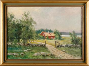 ANSHELM DAHL, olja på duk, signerad.