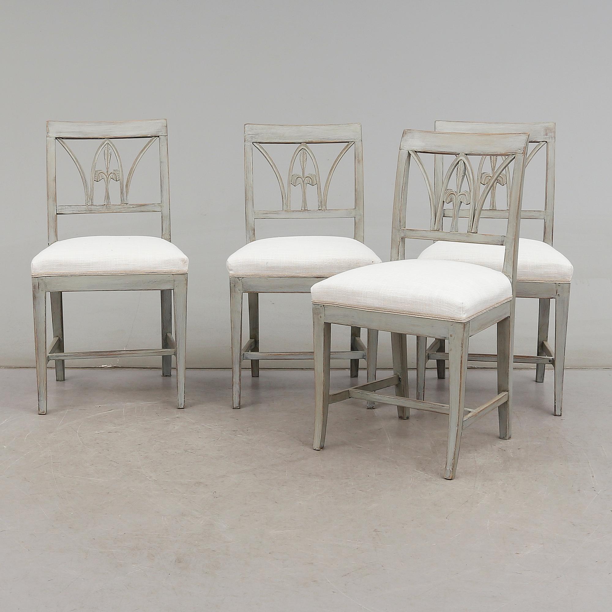 STOLAR, 4 st, empire, 1800-talets första hälft.