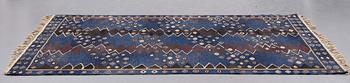 Barbro Nilsson, A CARPET, "Snäckorna", flat weave, ca 278 x 191,5-194 cm, signed AB MMF BN.