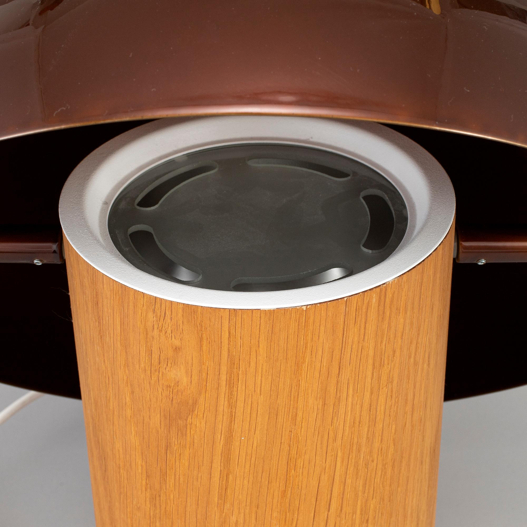 A 'Wood' table lamp by Fredrik Mattsson, Zero, Sweden.