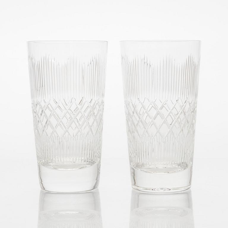 A set of ten 'Polar' drinking glasses, Nuutajärvi.
