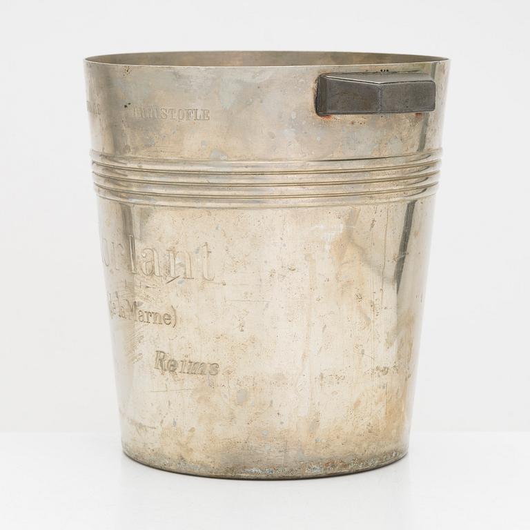 A 1930's Morlant champagne cooler, manufactured by Christofle.