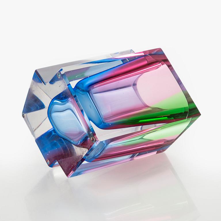 Helena Tynell, a glass vase, signed Helena Tynell Riihimäen Lasi Oy.