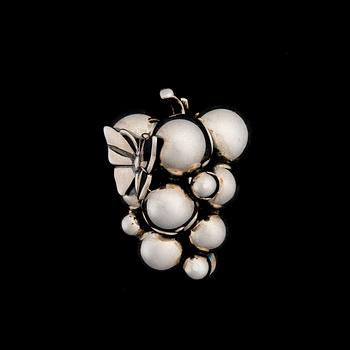 GEORG JENSEN, a ring "Moonlight grapes", silver.