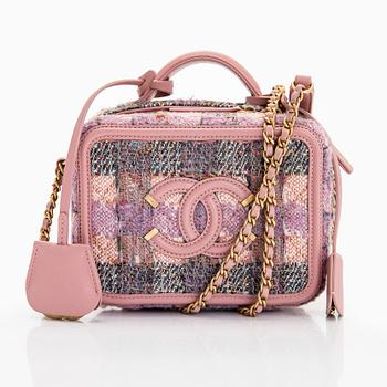 Chanel, laukku, "Small Tweed Filigree Vanity Case", 2019.