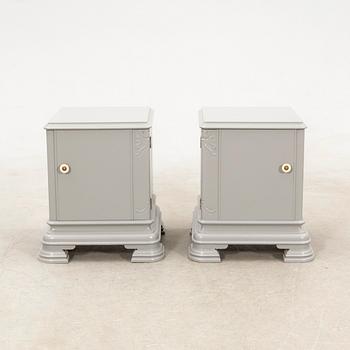 Pair of bedside tables, 1940s.