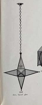 Harald Notini, a ceiling lamp, model ”6202” Arvid Böhlmarks Lampfabrik, Stockholm, 1920s-30s.