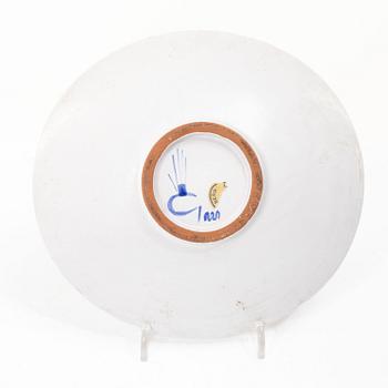 Stig Lindberg, A faience dish, Gustavsberg Studio.