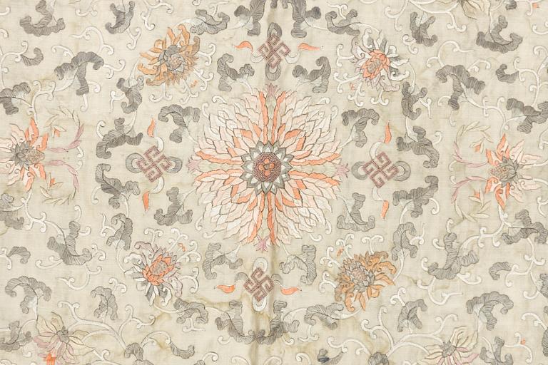 Silk embroidery, China, late Qing, circa 1900.