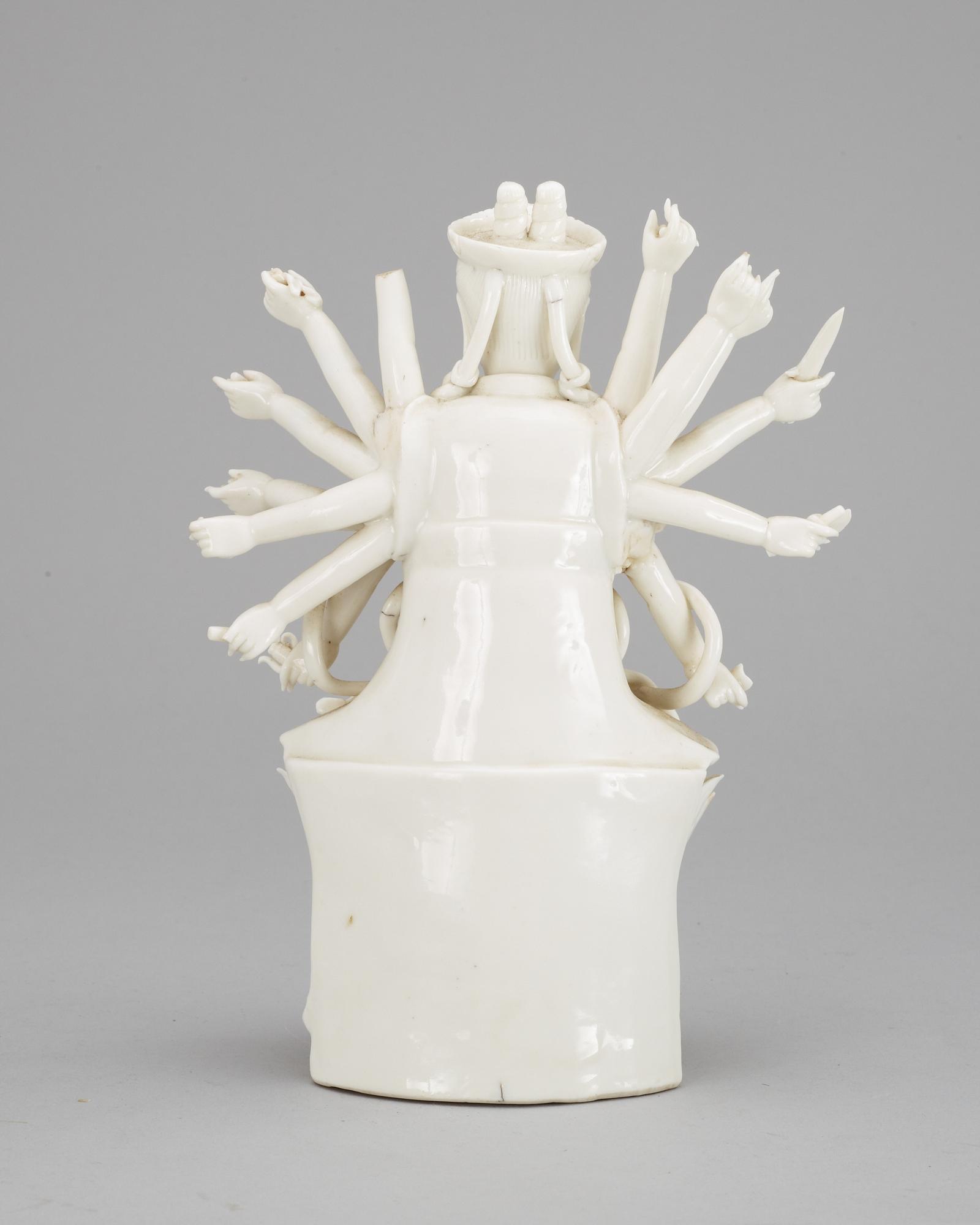 A blanc de chine figure, Qing dynasty.