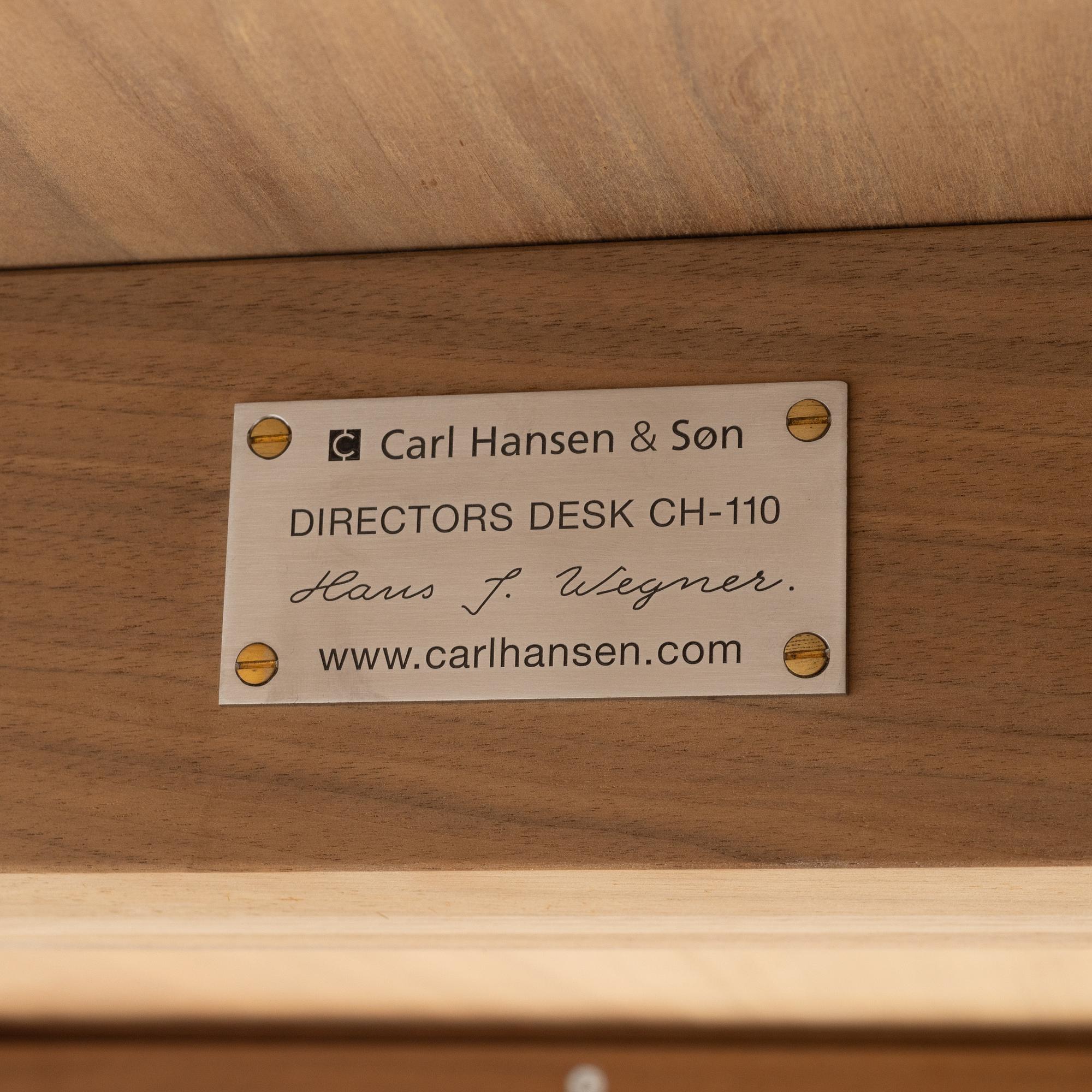 Hans Wegner, desk, model CH-110 "Director's Desk", Carl Hansen & Son, Denmark.