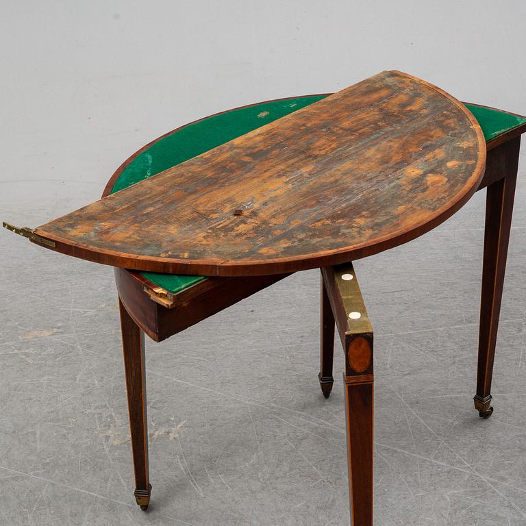 A card table, England, 19th Century.