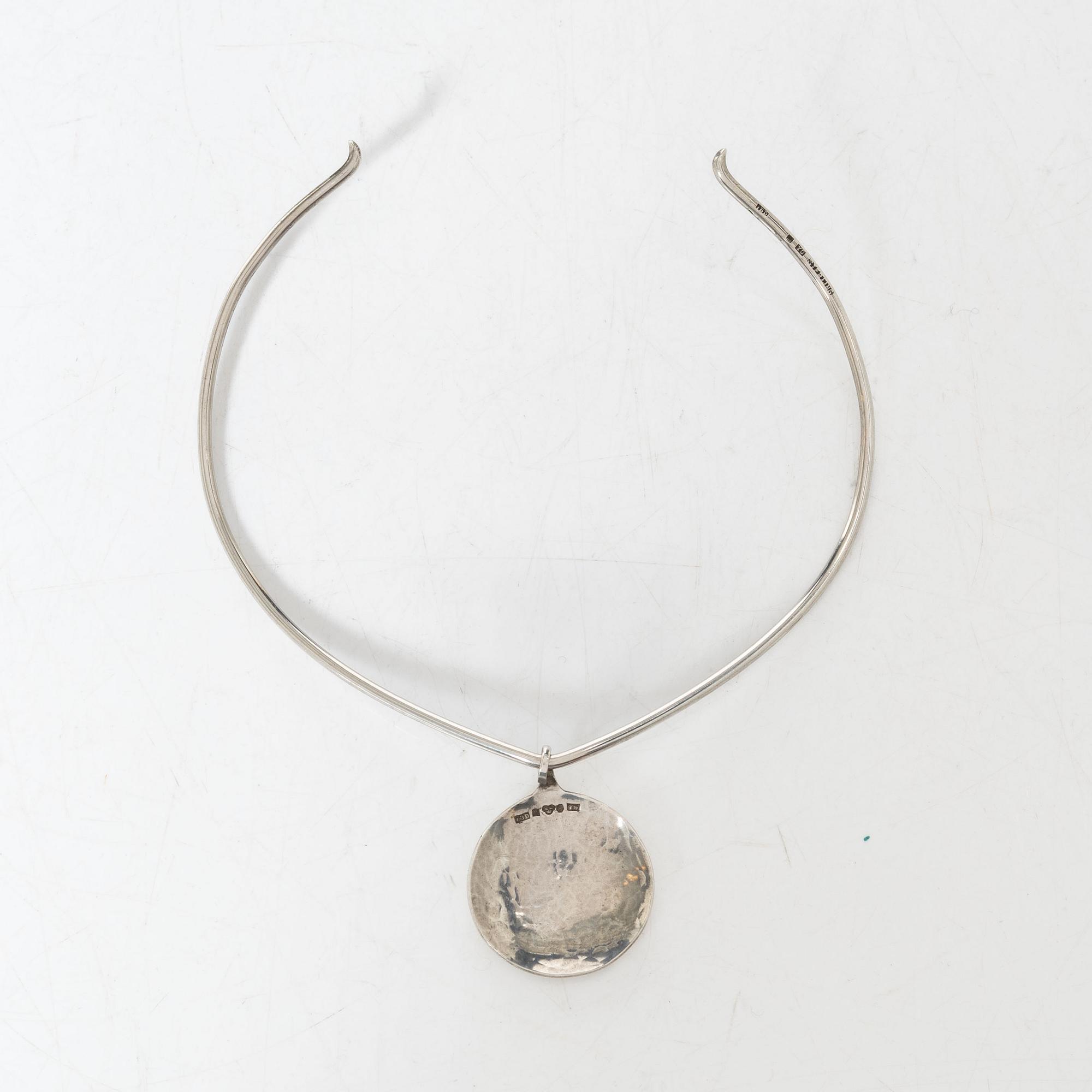 Inga-Britt "Ibe" Dahlquist, a silver necklace, Malmö 1973.