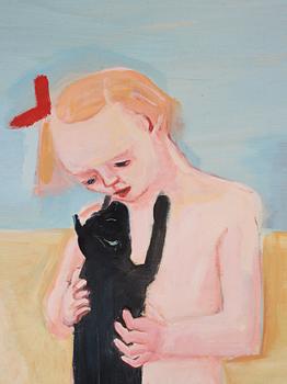 Lena Cronqvist, "Flickor, katt och docka".