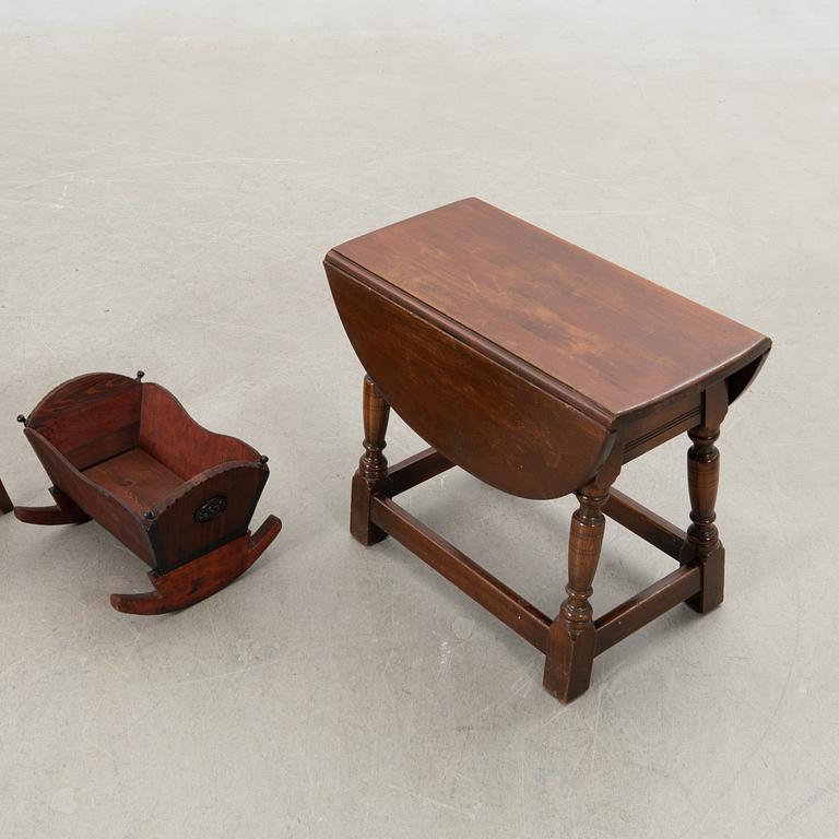 Children's furniture set 5 pcs, first half of the 20th century.