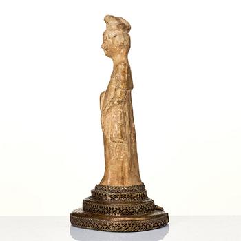 Figuriner, lergods. Sui/Tangdynastin.