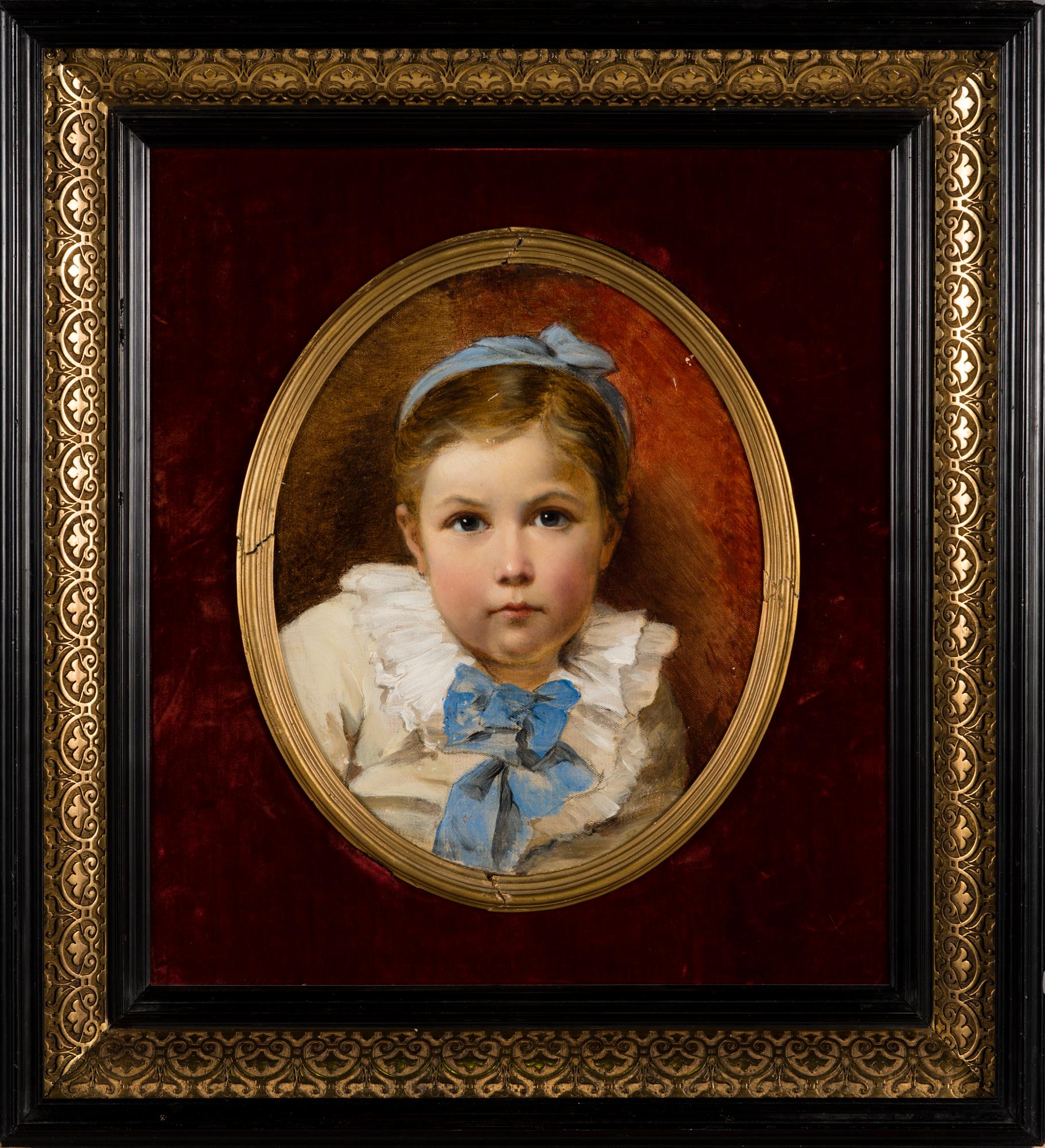 NIKOLAY EFIMOVICH RACHKOV, GIRL WITH A BLUE BOW.