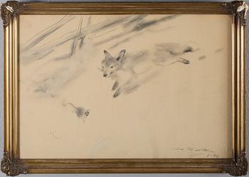 MOSSE STOOPENDAAL, blyertsteckning, signerad och daterad 1946.