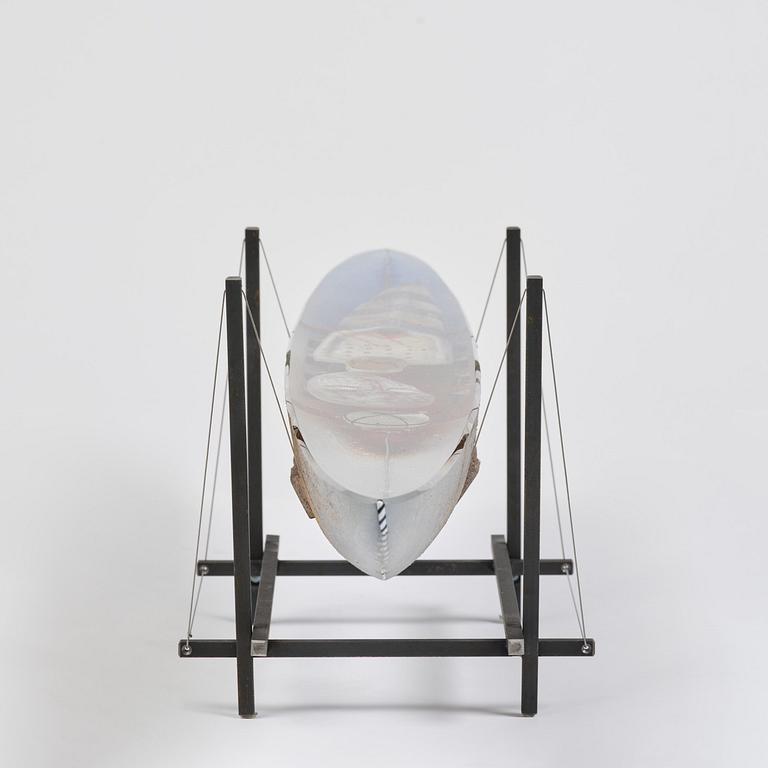 Bertil Vallien, "Sleeping Princess un-20", a unique sand cast glass sculpture, Kosta Boda, Sweden.