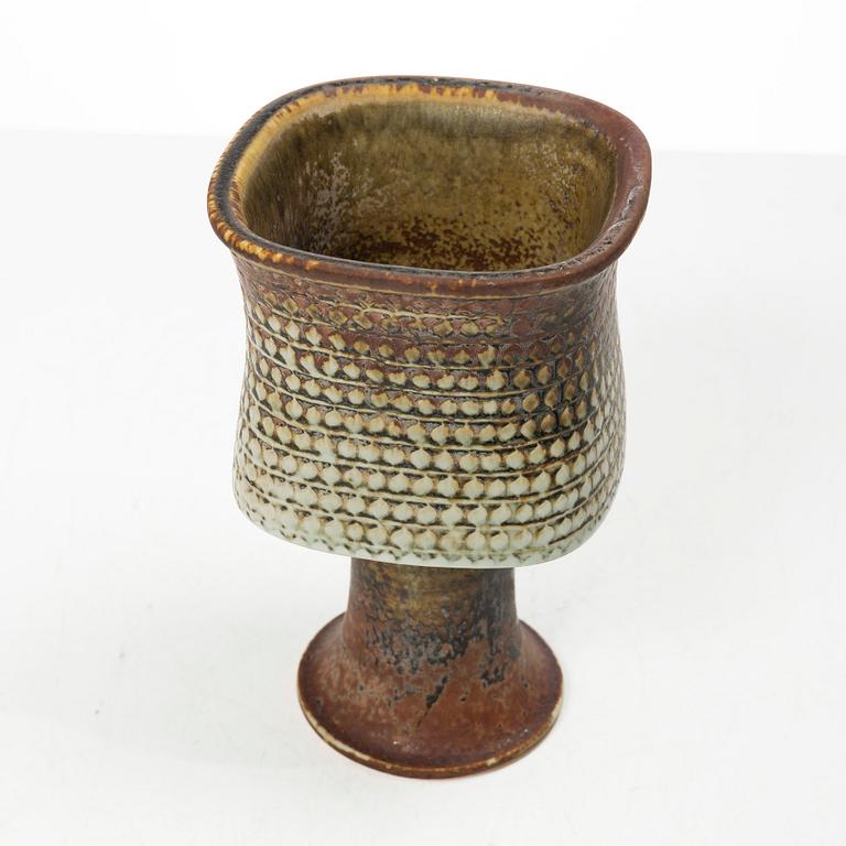 Stig Lindberg, vas på fot, stengods, Gustavsbergs Studio.