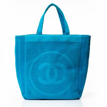 Chanel, beach bag.