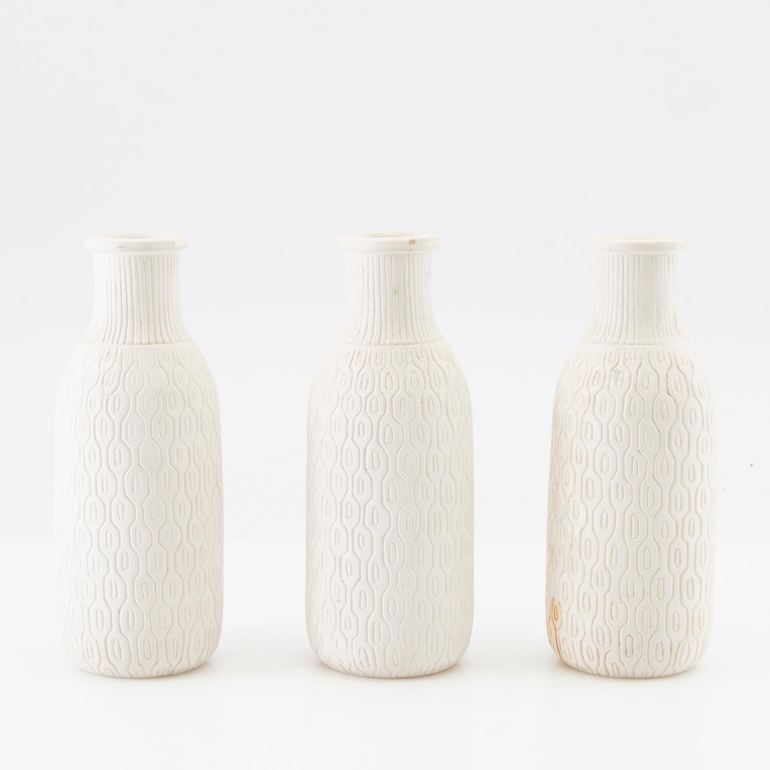 Gunnar Nylund, Vases 3 pcs, Nymölle Denmark.