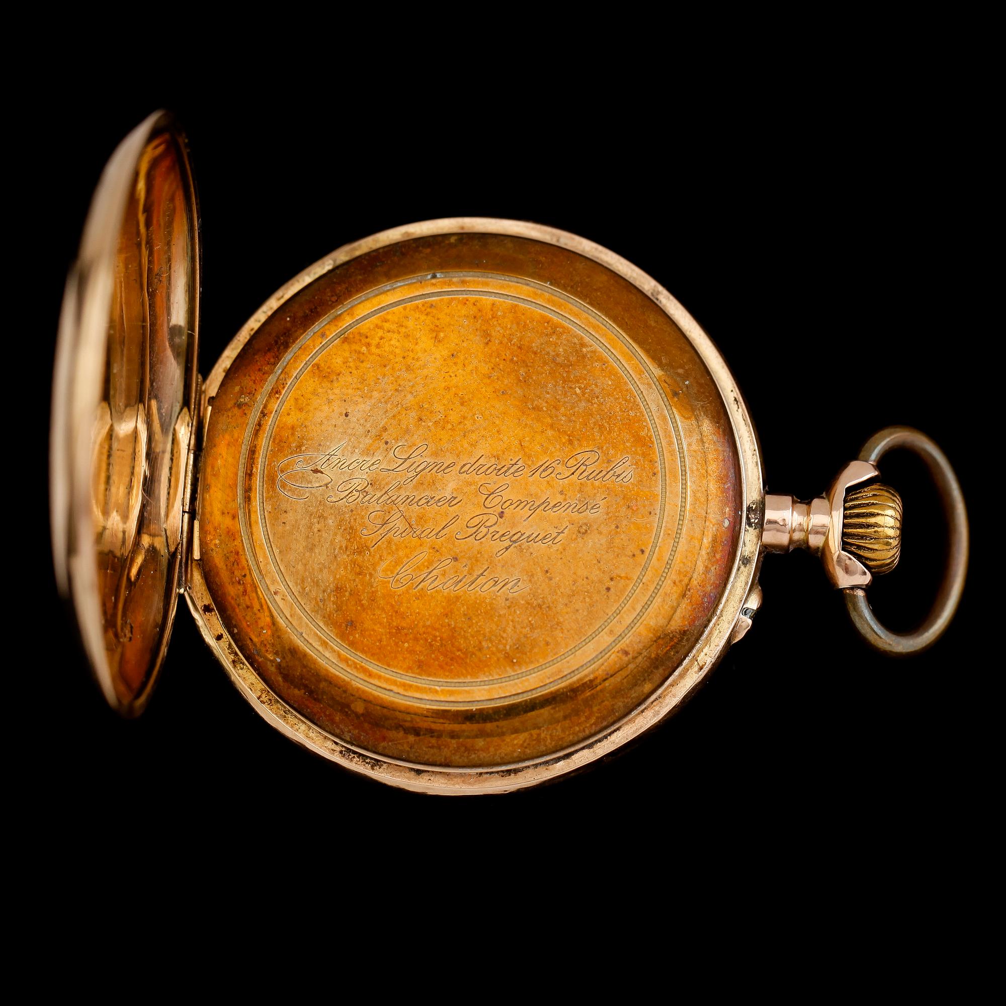 FICKUR, 14 k guld, 1900-talets första hälft.