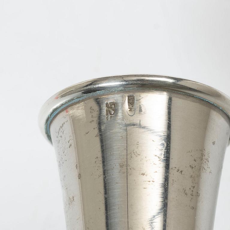 Small vase, sterling silver, 20th century.